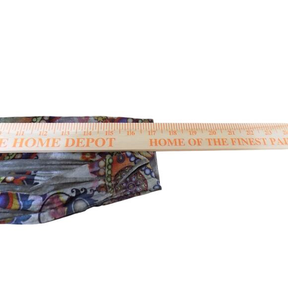 Unity Top Women Medium Petite Multicolor Velvet Boho Colorful Hippie Moody - Picture 5 of 7